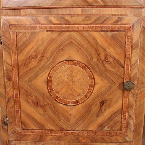 Italian Walnut and Marquetry Bedside Cabinets For Sale - Image 5 of 18