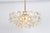 1970s Chandelier Gilt Brass and Crystal Glass from Kinkeldey, Germany, 1970s For Sale - Image 5 of 15