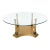 Vintage Italian-Style Gilded Neoclassical Coffee Table For Sale