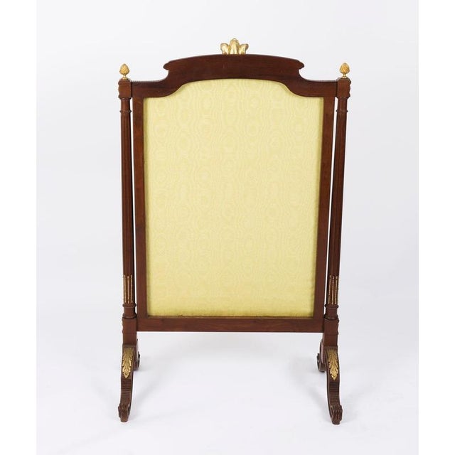 Antique Louis XVI Revival French Mahogany Firescreen, 1870s For Sale - Image 15 of 18