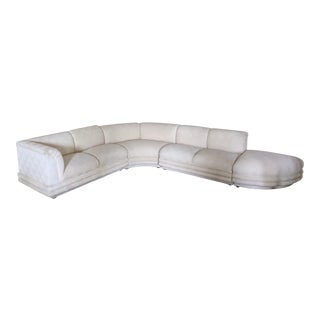 Curved White Modern Sectional For Sale