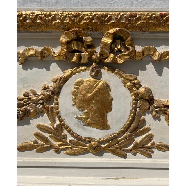 Wood 19th Century French Trumeau Mirror For Sale - Image 7 of 16