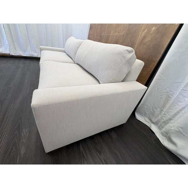 2020s Rh Maxwell 8' Classic Sofa — 2-Cushion | Perennials Performance Linen Weave | Dove For Sale - Image 5 of 18