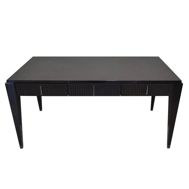 KLAB D is a desk, manufactured by CAVIO, with a structure made in solid wood and features 2 drawers, a fixed top in...