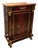 French Louis XVI Style Commode – Marble Top, Fine Marquetry Inlay & Ornate Gilded Bronze Details For Sale