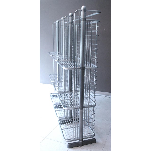 Metal Very Large French Art Deco Storage Shelves For Sale - Image 7 of 10