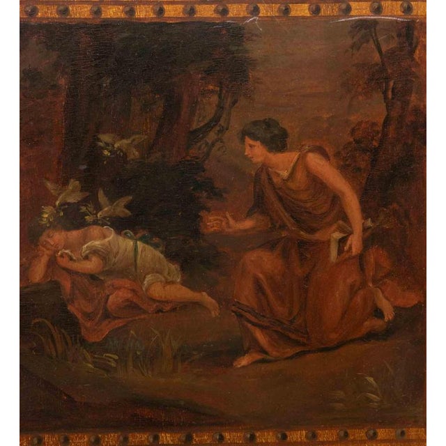 Neoclassical Three Panel Screen, Italy, 18th Century For Sale - Image 4 of 10