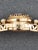 1950s 14k Yellow Gold Slide Charm Omega Gemstone Bracelet Watch For Sale - Image 9 of 16