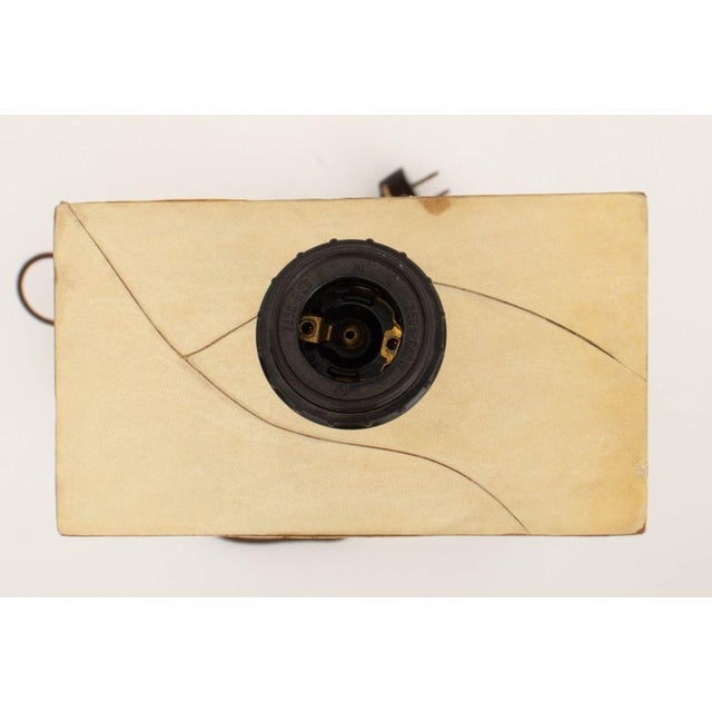 Jean-Michel Frank Style Goatskin Table Lamp For Sale - Image 9 of 10