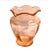 American Pink Glass Hand Blown Scalloped Ruffled Vase W/Pontil Mark For Sale - Image 3 of 10