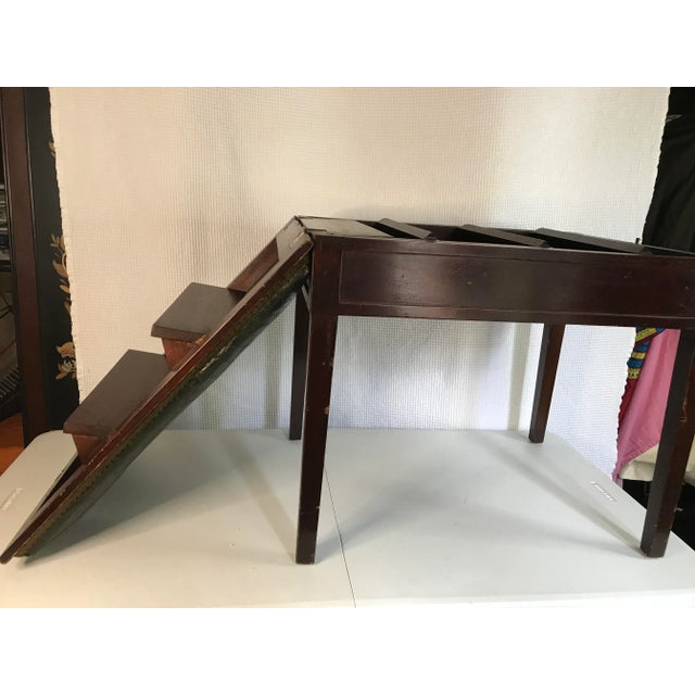 1930s Antique Bench Seat With Hidden Step Ladder | English Traditional Storage Bench For Sale In New York - Image 6 of 12