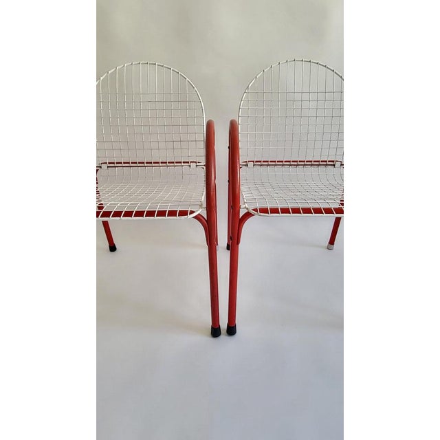 Wire Chairs from Meblo, Italy, 1970s, Set of 2 For Sale - Image 9 of 14