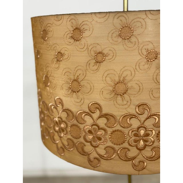 Very nice vintage shade lamp. • German Design • 1960s • good condition Dimensions: Height: 139 cm Shade height: 26 cm...