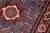 Rustic Super Kazak Blue/Beige Wool Runner Rug- 2'8'' X 10'6'' For Sale - Image 4 of 10