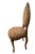 Vintage Accent Chair, Carved Back, Solid Walnut, Flower Embroidery Seat and Back For Sale In Palm Springs - Image 6 of 11