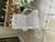 Large Vintage Table and Wrought Iron Table & 5 Chairs For Sale - Image 10 of 11