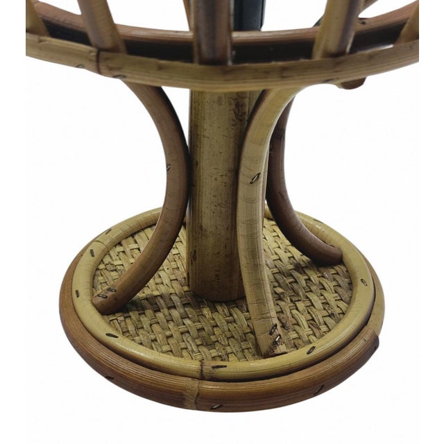 1960s Bamboo and Rattan Table Lamps in the style of Louis Sognot, Italy, 1960s, Set of 2 For Sale - Image 5 of 11
