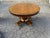 Farmhouse Antique Hand Carved Tiger Oak Pedestal Base Dining Table. For Sale - Image 3 of 17