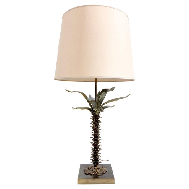 Mid-Century Modern Brass Table Lamp For Sale