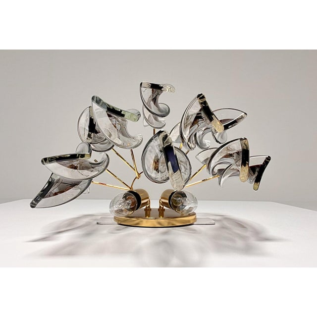 Glass Murano Wall Sconces with Amethyst Glasses, 1990s, Set of 2 For Sale - Image 7 of 18