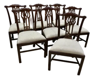 Late 20th Century Theodore Alexander Furniture Althorp Great Room Dining Chairs - Set of 7 Side Chairs