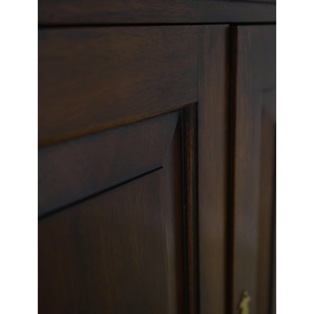 1970s Henkel Harris Mahogany Corner 1 Piece China Cabinet For Sale - Image 14 of 17