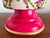 2010s Hot Pink Tropical Themed Tole Cachepot/Champagne Bucket With Gold Accents and Handles For Sale - Image 5 of 7