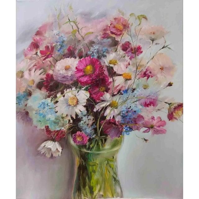 Oil painting on canvas by Elena Mardashova, 60x50 cm. Excellent condition. This piece is attributed to the mentioned...