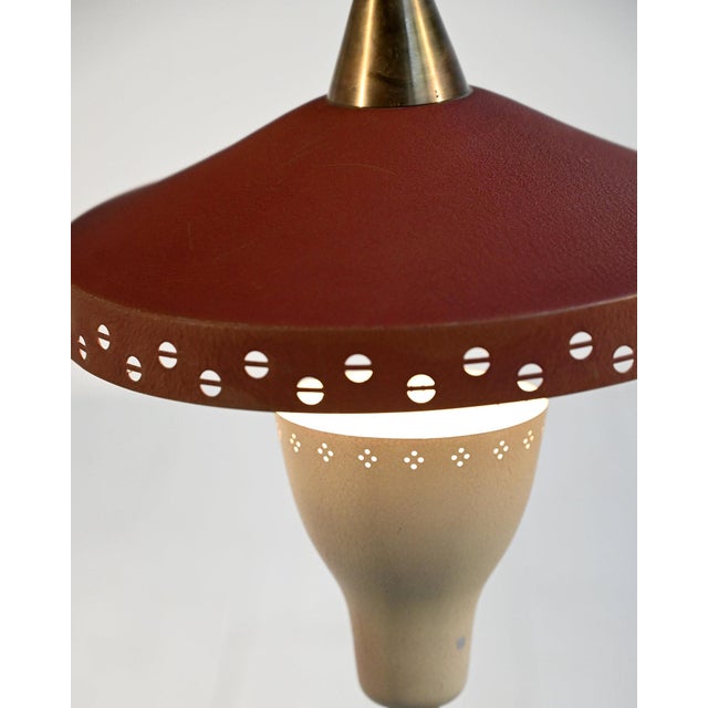 Metal Swedish Modern Ceiling Lamp, 1950s For Sale - Image 7 of 12