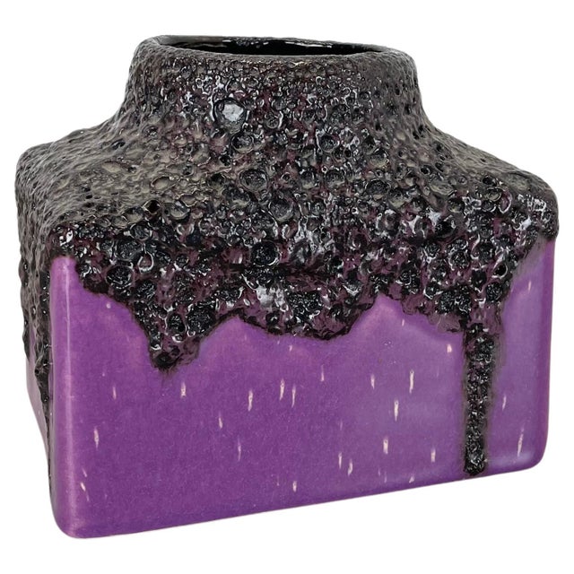 Vintage Pottery Fat Lava Vase from Es Keramik, Germany, 1970s For Sale - Image 16 of 16