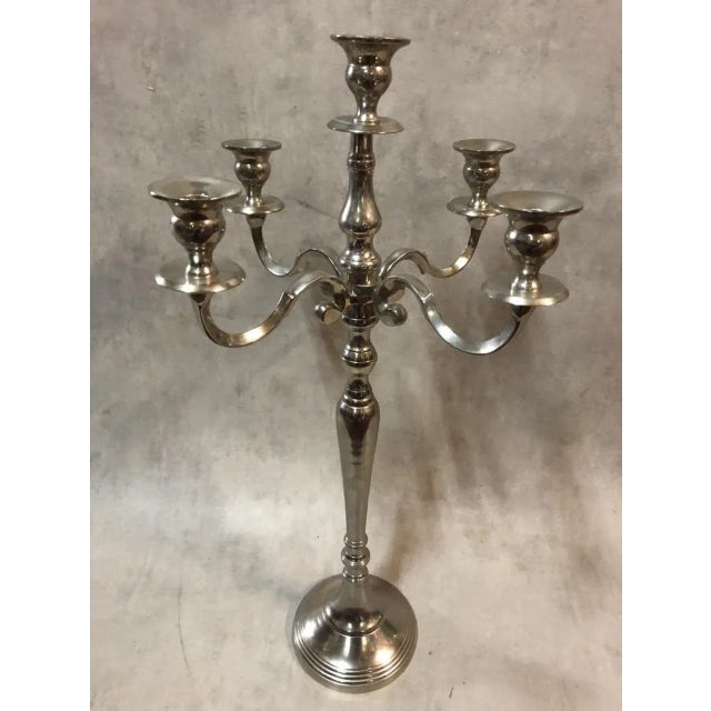 Silver Metal Table Lamp, 1960s For Sale - Image 10 of 10