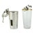 1930s Art Déco Silverplated Brass Cocktail Shaker "The Barman" by Ghiso - a Pair For Sale