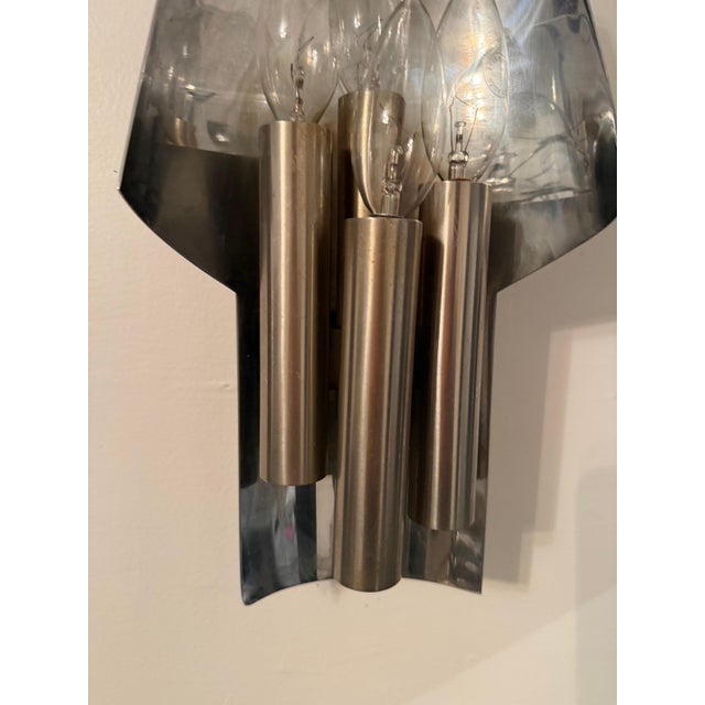 1960s French 1960s Maison Charles Mid Century Wall Light For Sale - Image 5 of 16