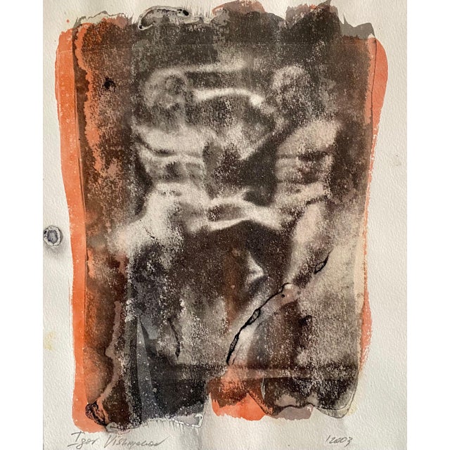 Igor Vishnyakov, Post Soviet Russian Avant Garde Photograph Mixed Media Gum Arabic Photo Painting, 2003 For Sale