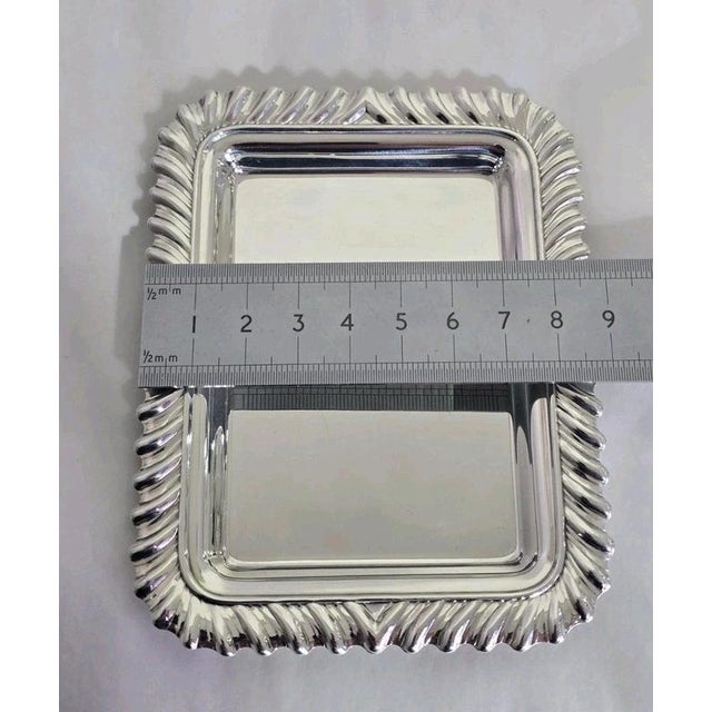 Sterling Silver Rectangular Card Tray from Carrs of Sheffield, 1994 For Sale - Image 15 of 18