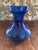 Early 20th Century Vintage Hyacinth Cobalt Glass Forcing Vase For Sale - Image 5 of 6