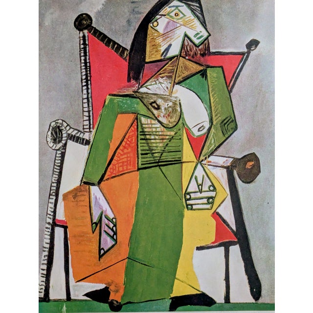 1940s Pablo Picasso, Portrait, Color Offset Lithograph on Pur de Marais Fil Paper, 1943 For Sale - Image 5 of 7