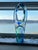Late 20th Century Signed A. Tablonski Polish Art Glass Sculpture -- 18" Blue Green Crystal Modernist Vase For Sale - Image 4 of 13