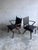 1960s Mid-Century Armchairs in Dark Wood and Brown Upholstery, 1960s, Set of 2 For Sale - Image 5 of 10
