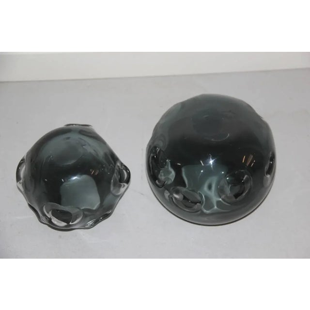 Glass Murano Glass Vases, 1960s, Set of 2 For Sale - Image 7 of 11