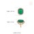 VRJewels 18.05 Ct Emerald & 2.72 Ct Diamond 14k Yellow Gold Statement Ring Size 4 For Sale - Image 12 of 18