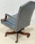 Blue Hancock & Moore Blue Leather Swivel Desk Chair With Nailhead Trim For Sale - Image 8 of 11