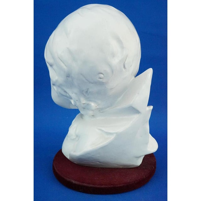 Futuristic Bust of Girl by Domenico Matteucci, Mid-20th Century For Sale - Image 3 of 18