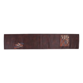 Japanese Ceremonial Silk Table Runner by Renaras For Sale