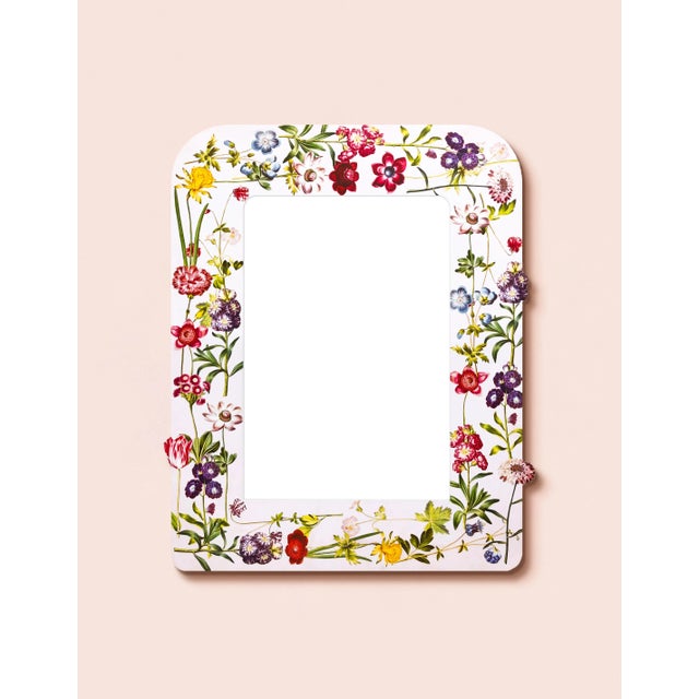 Contemporary Fleur Home x Chairish Liz Marsh Floral Sprinkle Mirror For Sale - Image 3 of 4