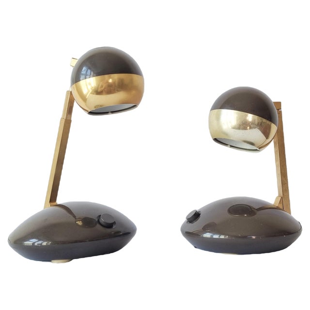 Mid-Century Telescope Table Lamps from Eichhoff Werke, Germany, 1979, Set of 2 For Sale