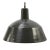 1950s Vintage Industrial Brown Enamel Pendant Light For Sale - Image 5 of 5