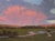 2010s Heaven's Blossom by Warren Neary | Oil on board Landscape with pink clouds over a field and river. For Sale - Image 5 of 5