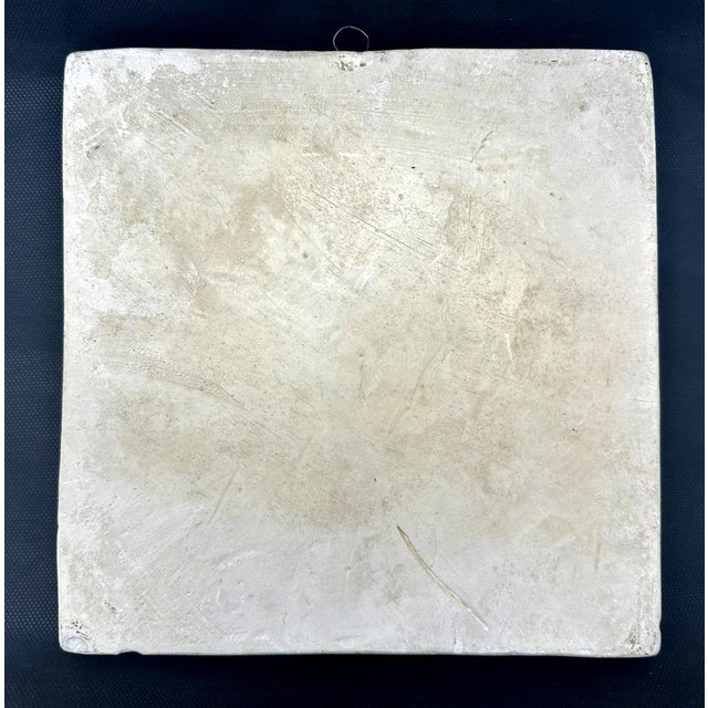 Antique Porcelain Ceramic Wall Plaque Emmeline Harris Female Nude Art Nouveau For Sale - Image 6 of 7