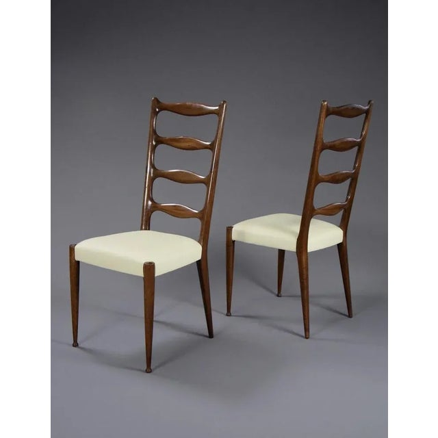 Mid-Century Wooden Dining Chairs by Paolo Buffa, Set of 5 For Sale - Image 14 of 15